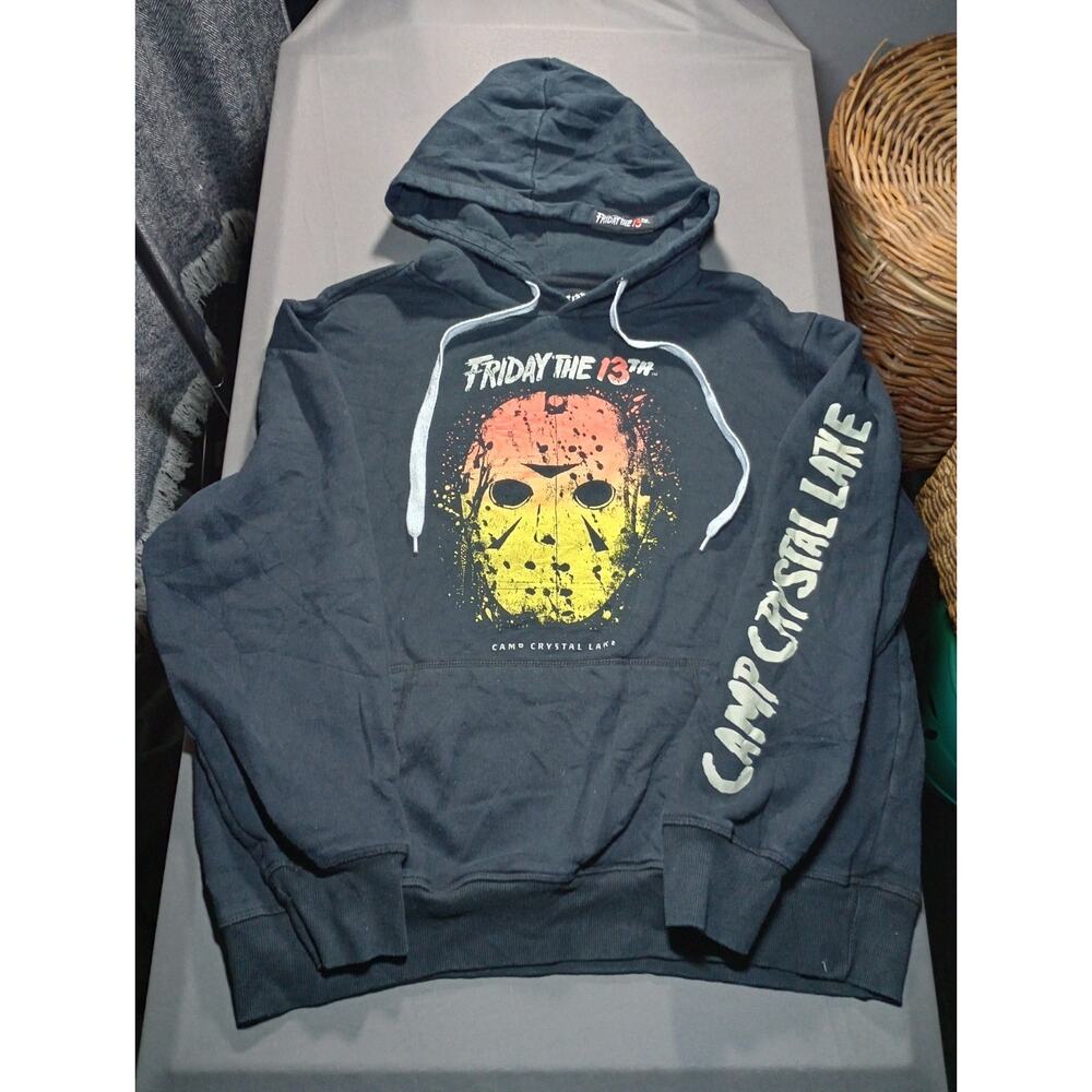 Friday The 13th Distressed Hoodie Men's Size XXL